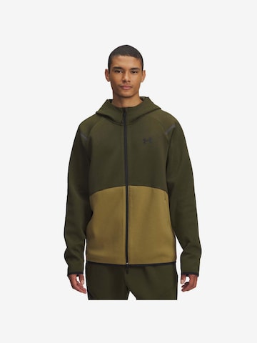 UNDER ARMOUR Sportsweatshirt 'Unstoppable Flc ' in Grün: Vorderseite