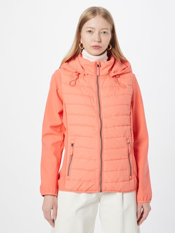Soccx Between-Season Jacket 'Konnichiwa' in Orange: front