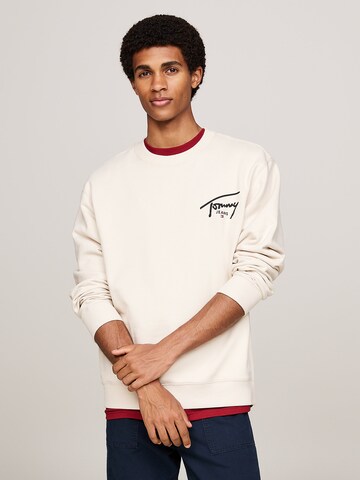 Tommy Jeans Sweatshirt in Beige: front
