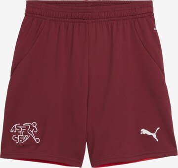 PUMA Sportshorts 'Schweiz' in Rot: predná strana