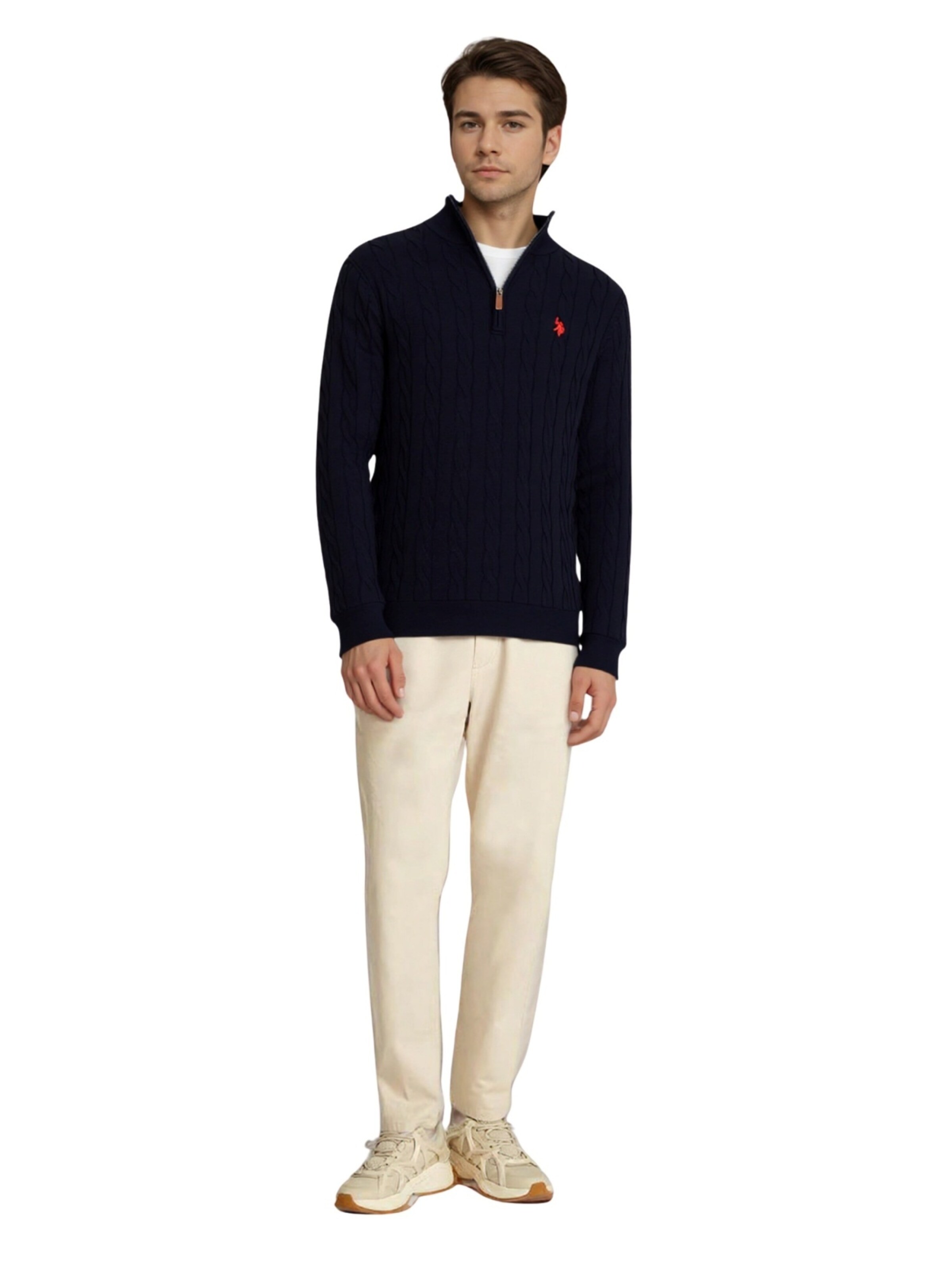 U.S. POLO ASSN. Pullover i sort