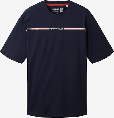 TOM TAILOR T-Shirt en bleu marine / rouge / blanc, Vue avec produit