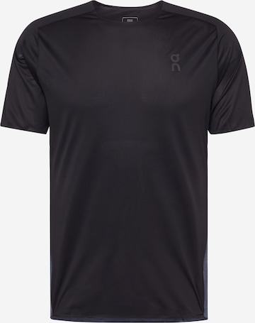 On - Camiseta funcional en negro: frente