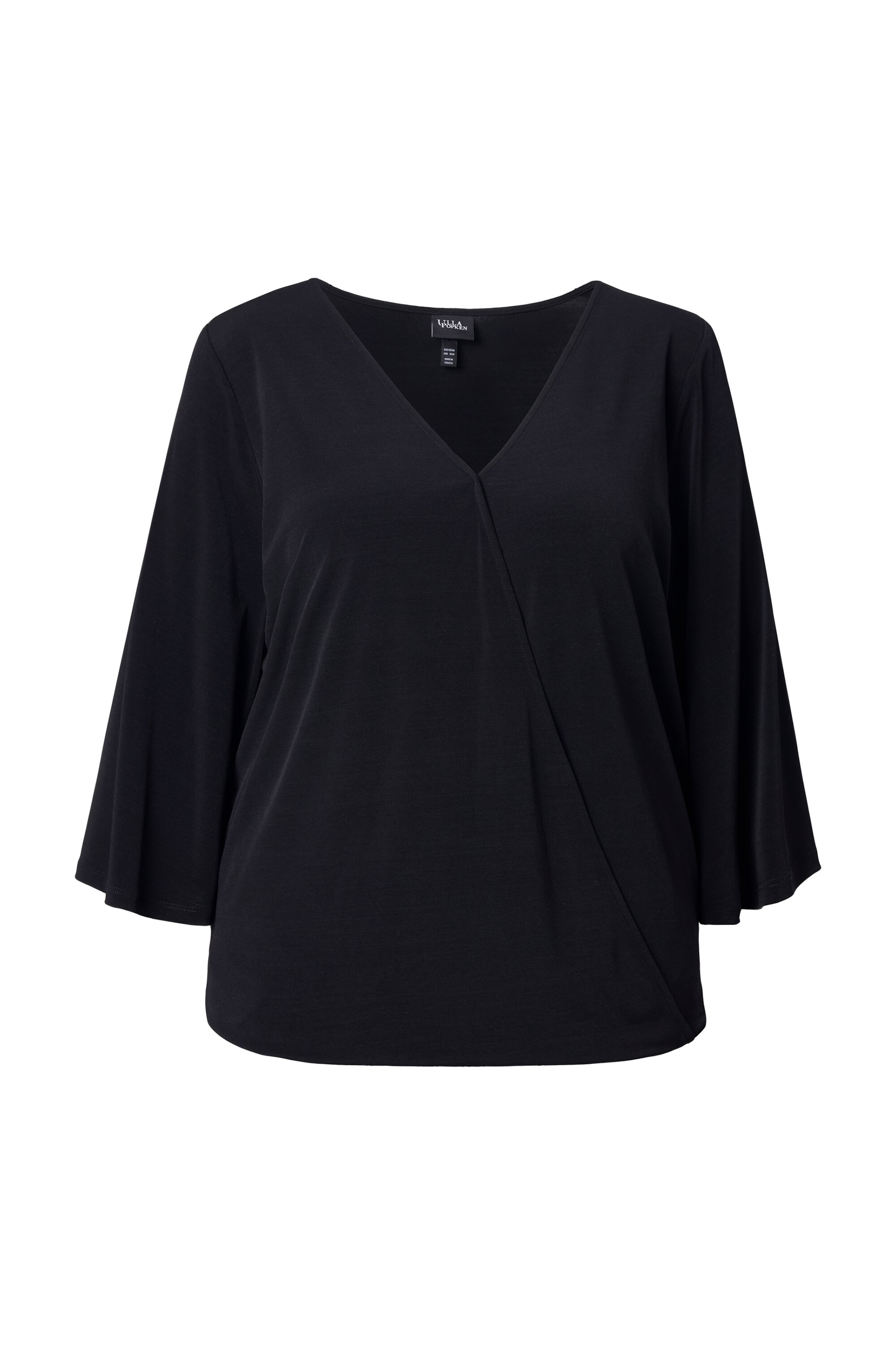 Ulla Popken Shirt in Schwarz: Vorderseite