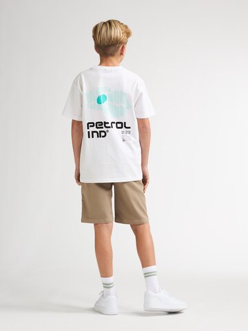 Petrol Industries Shirt 'Aguila' in Wit: voorkant