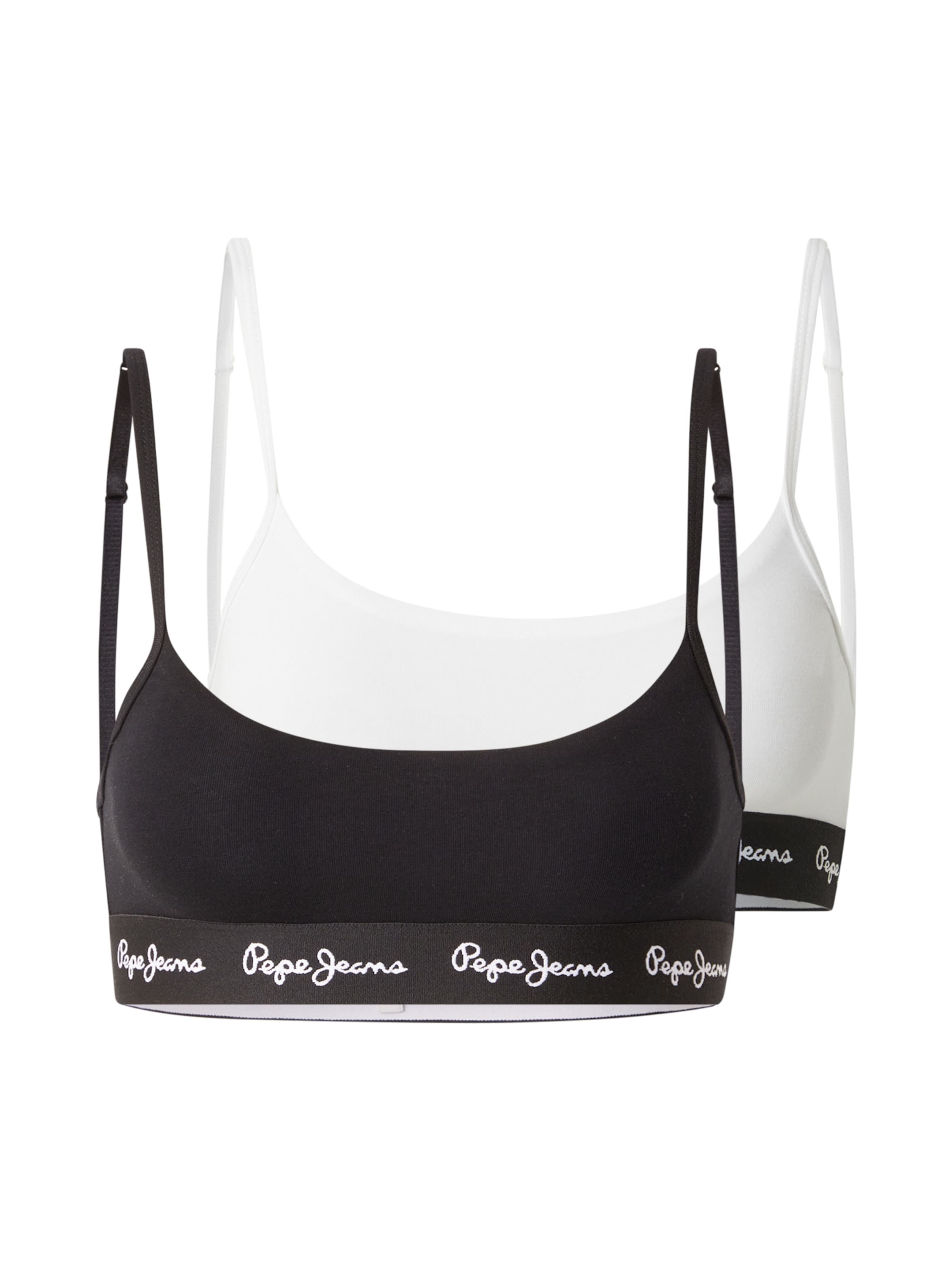 Pepe Jeans Бюстье Бюстгальтер в Черный: спереди