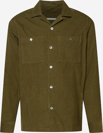 WOOD WOOD Button Up Shirt 'Dylan' in Green: front