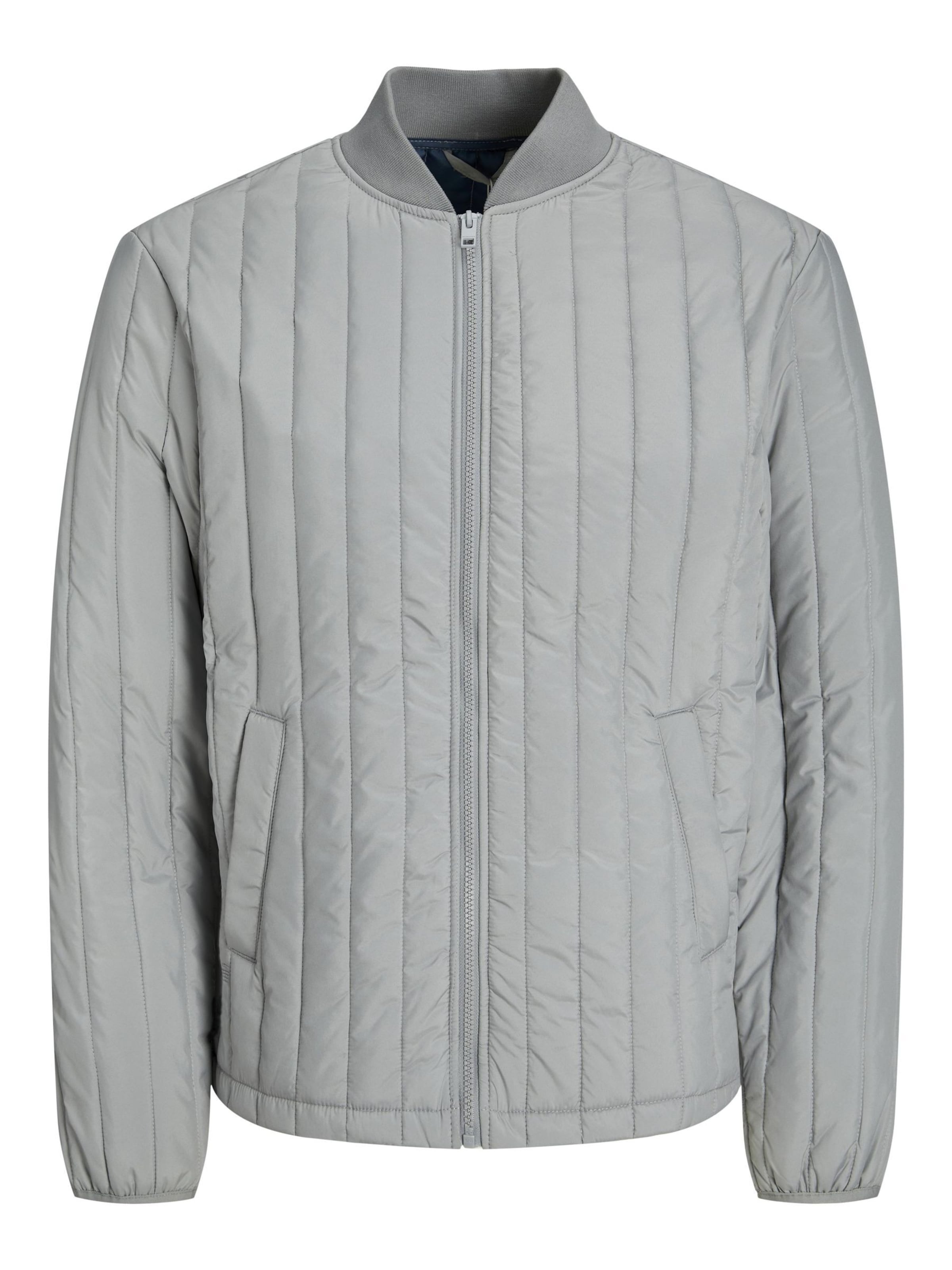 JACK & JONES - Chaqueta de entretiempo en gris: frente