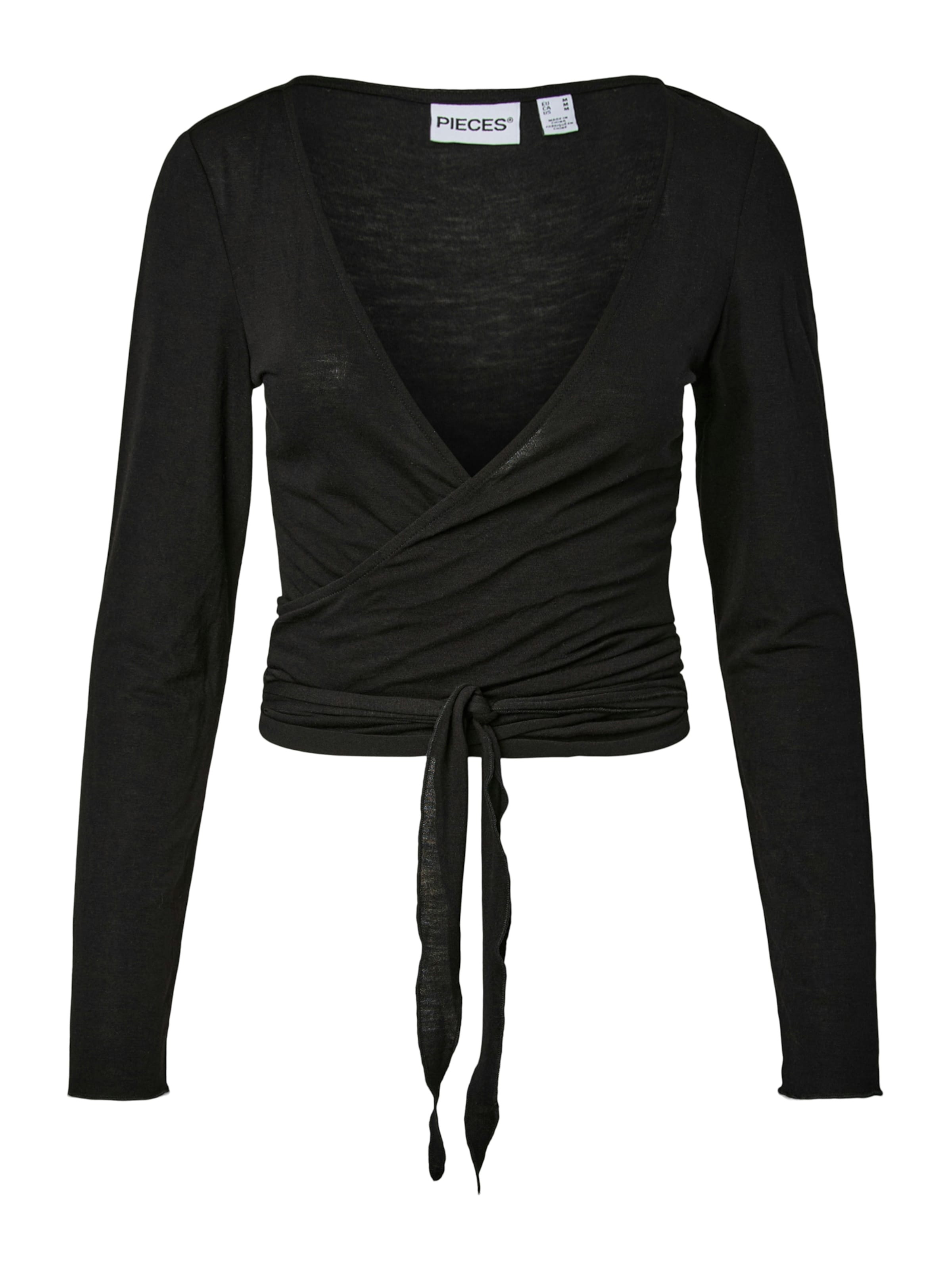 PIECES Shirt 'PCRoya' in Schwarz: Vorderseite