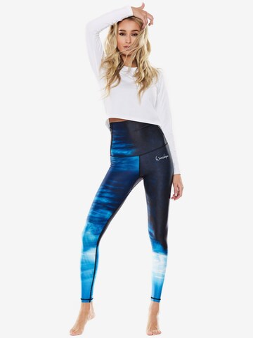 Winshape Slimfit Sporthose 'HWL102' in Blau