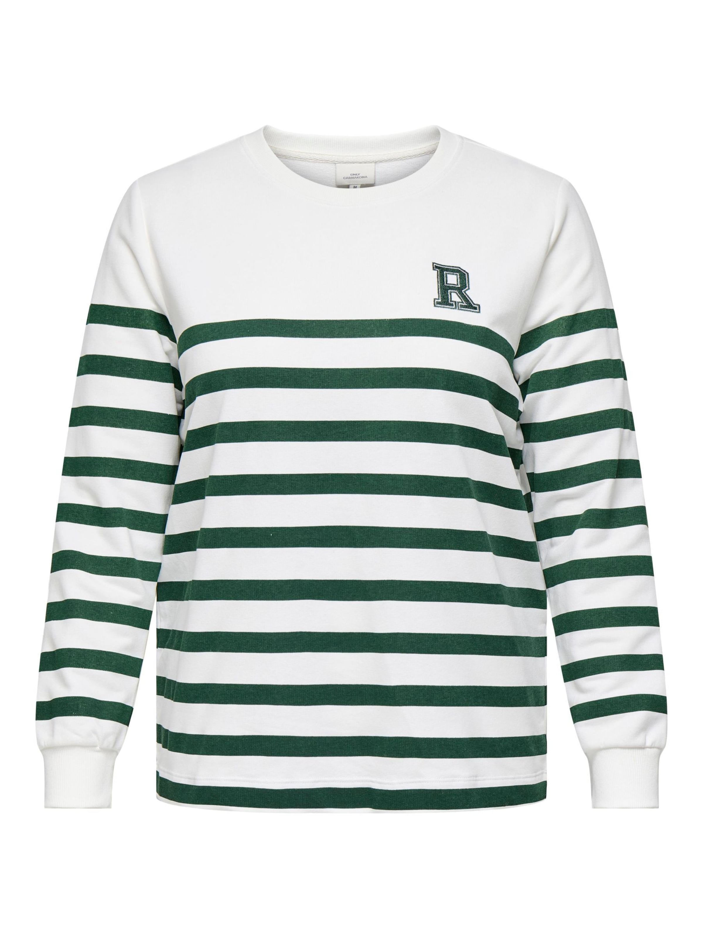 ONLY Carmakoma - Sudadera 'MADDY' en blanco: frente
