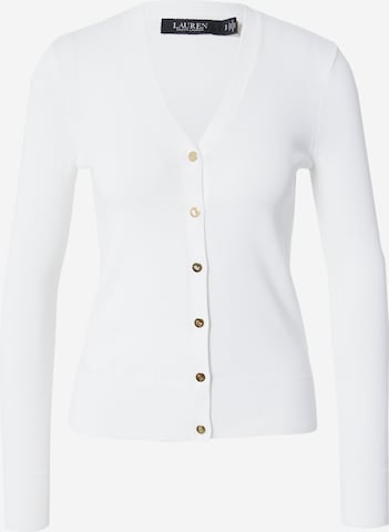 Lauren Ralph Lauren Knit cardigan 'DENZEL' in White: front
