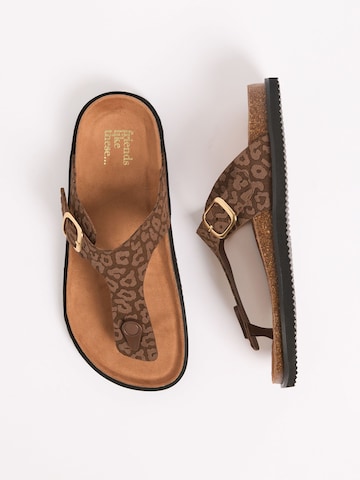 Friends Like These Босоножки через палец в Коричневый