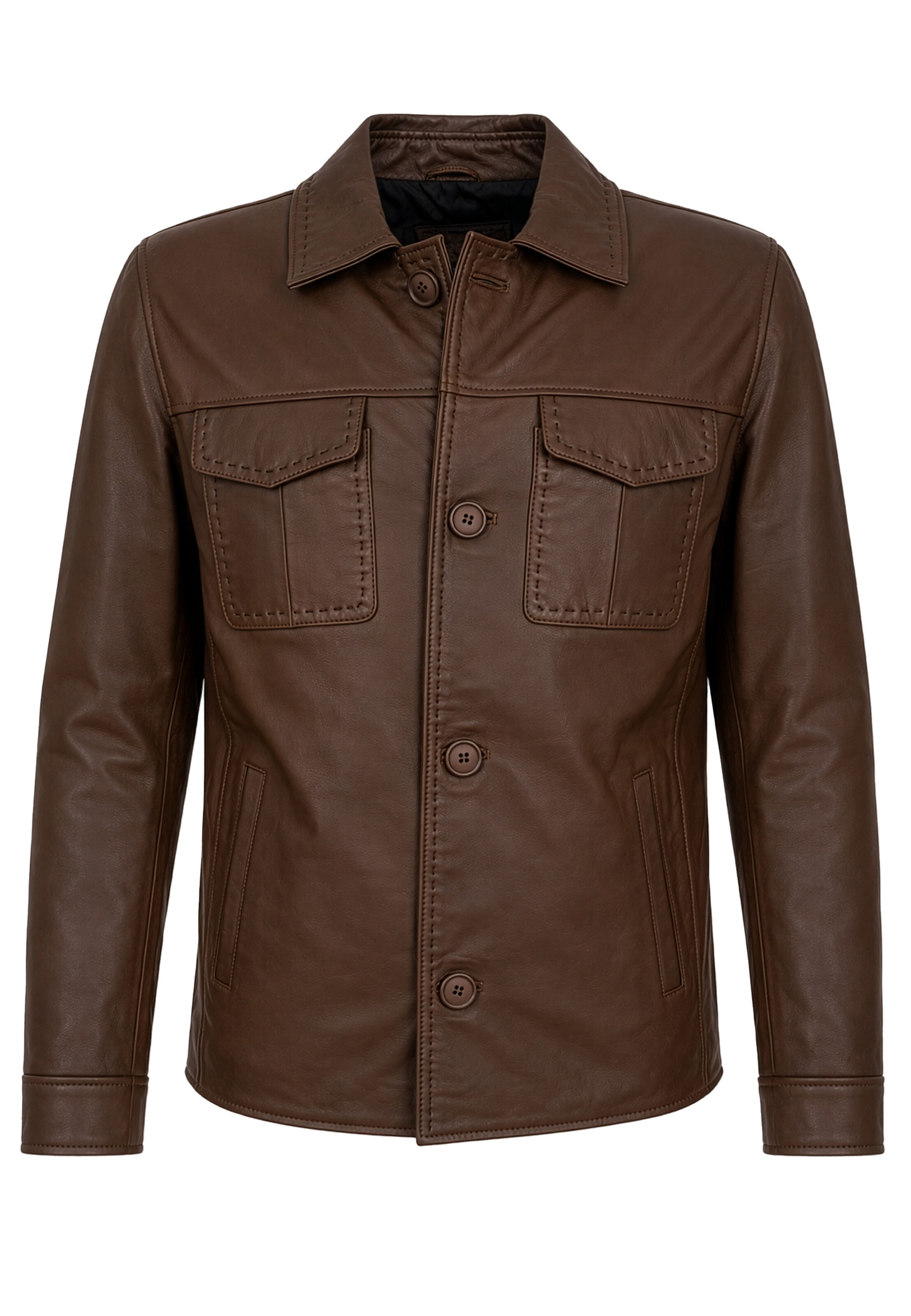 Felix Hardy Between-season jacket in Brown: front