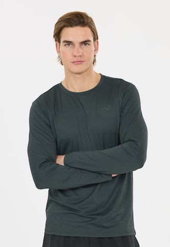 Virtus Langarmshirt 'Roger V3' in Grau: Vorderseite