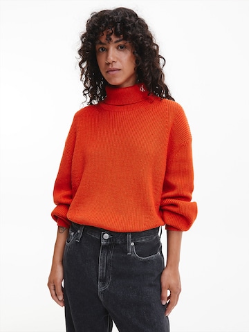 Calvin Klein Jeans Pullover in Orange: predná strana