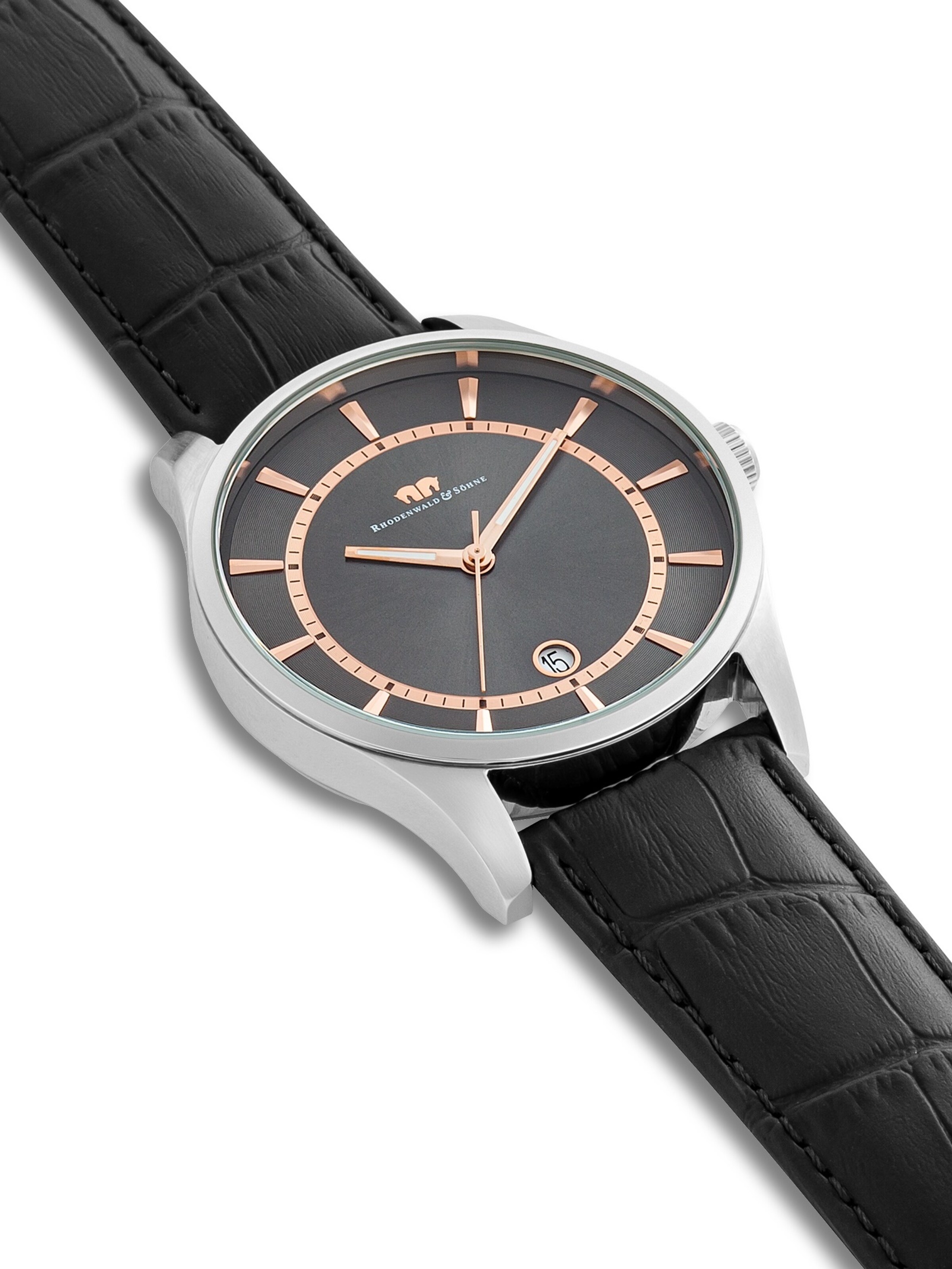 Rhodenwald & Söhne Analoguhr in Schwarz