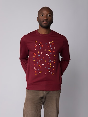 Watapparel Sweatshirt 'This is Art' in Red: front