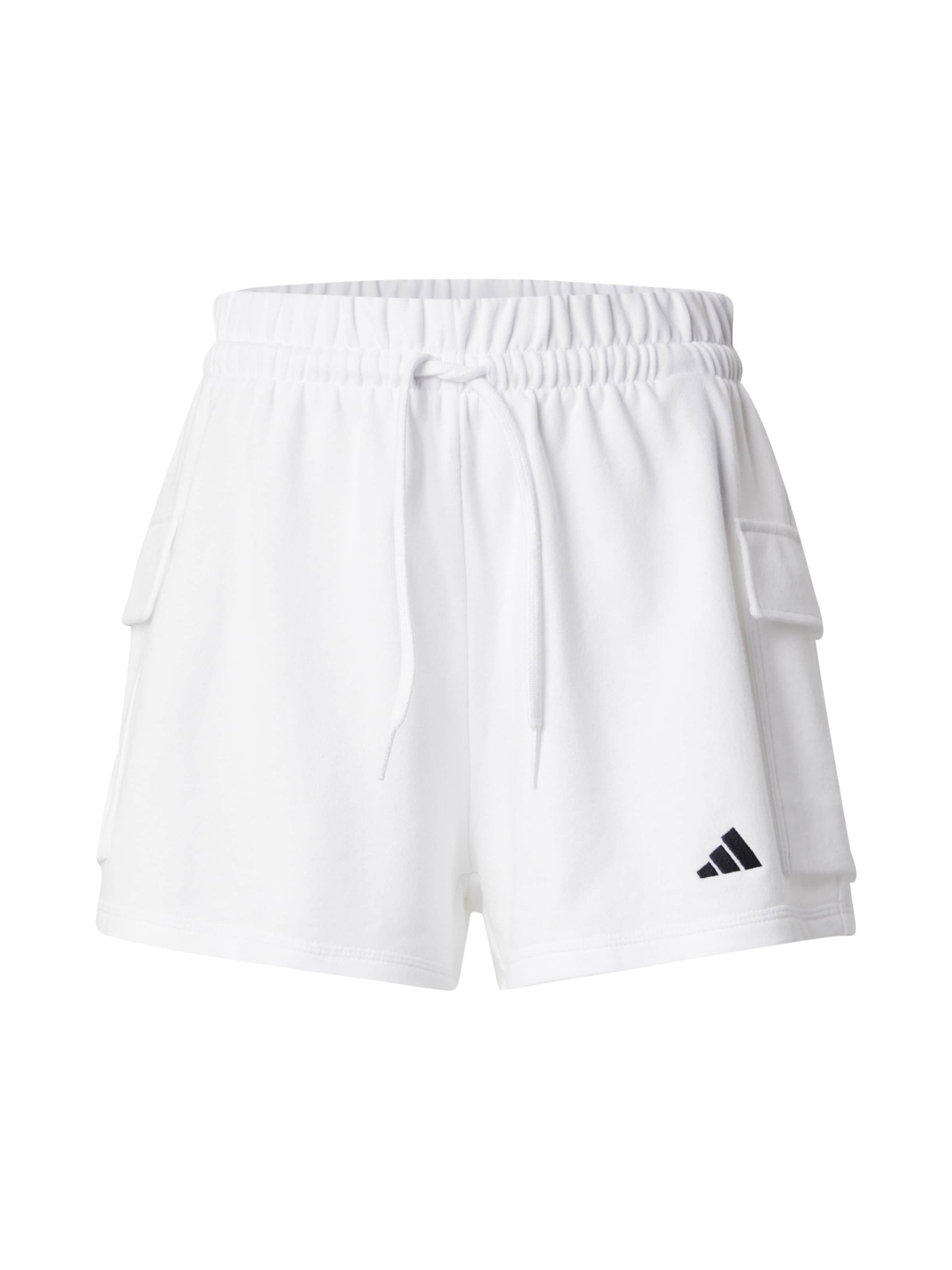 ADIDAS SPORTSWEAR Voľný strih Športové nohavice &#x27;Essentials&#x27; - Biela: predná strana