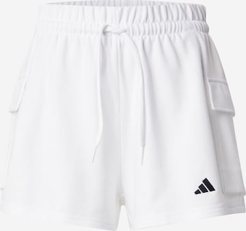 Largi Pantaloni sport 'Essentials' de la ADIDAS SPORTSWEAR pe alb: față
