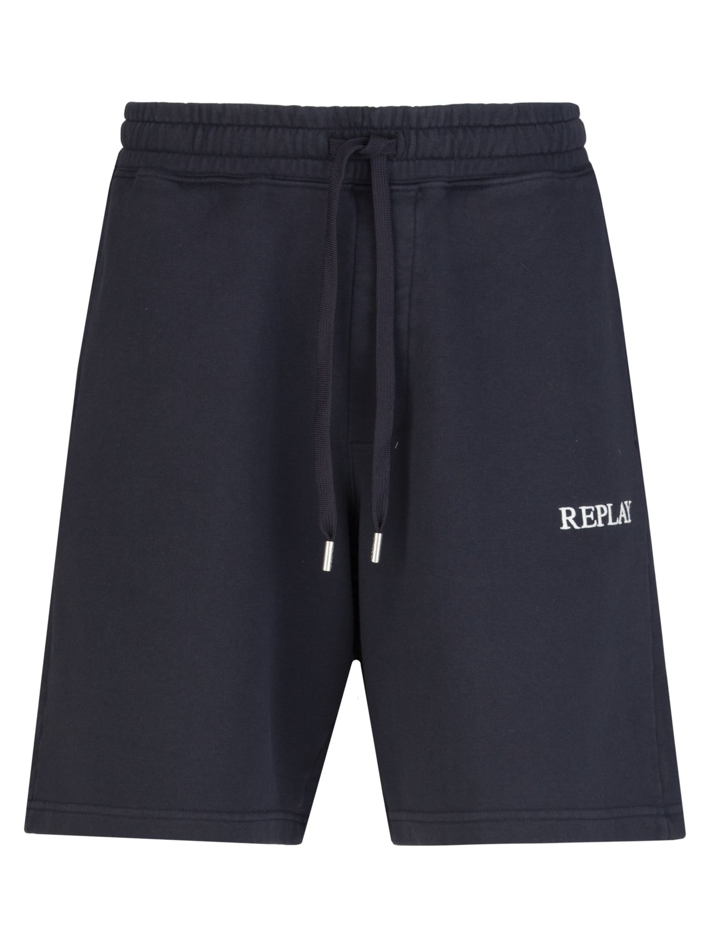 REPLAY Regular Shorts 'FELPA' in Blau: Vorderseite