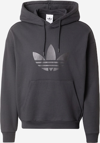 juoda ADIDAS ORIGINALS Megztinis be užsegimo 'Trefoil': priekis