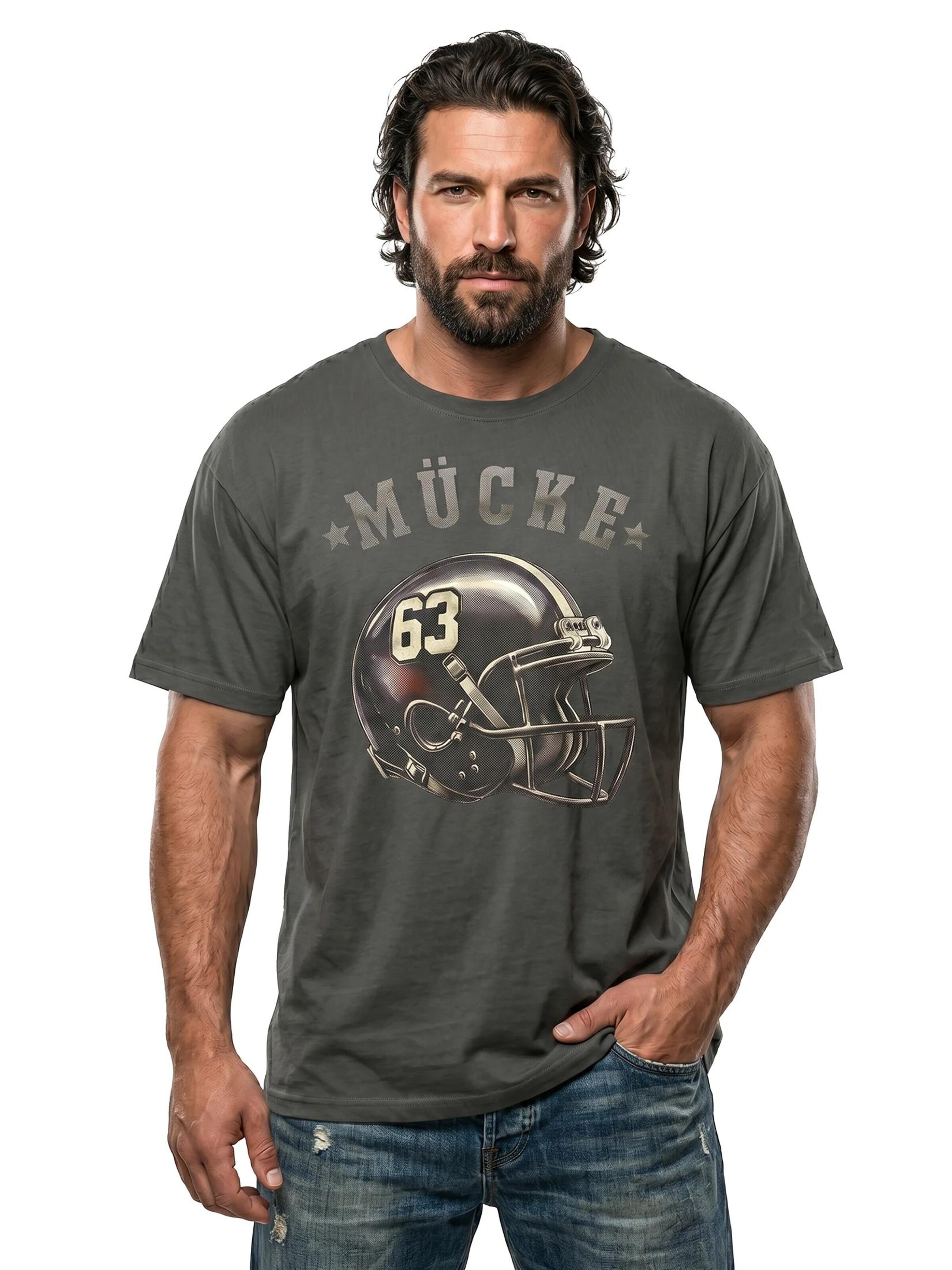 MAKAYA Shirt '63-Helm' in Grey
