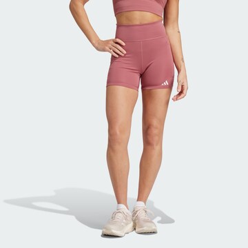 ADIDAS PERFORMANCE Skinny Sports trousers 'Own the Run' in Red