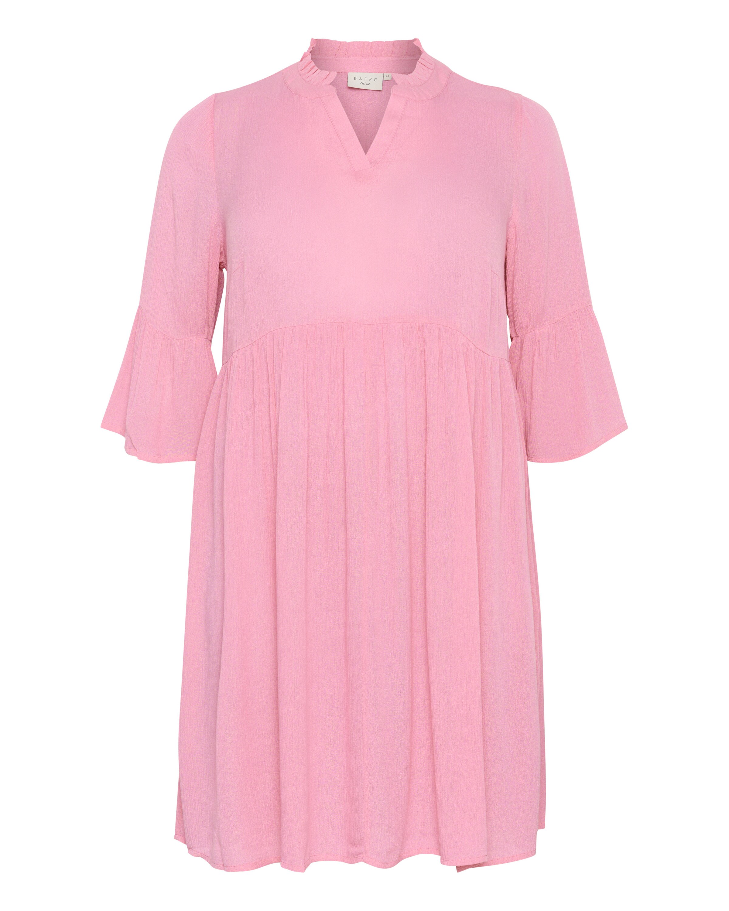 KAFFE CURVE Jurk 'laurena' in Roze: voorkant