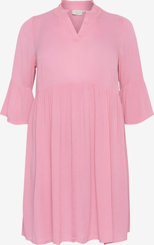KAFFE CURVE Jurk 'laurena' in Roze: voorkant