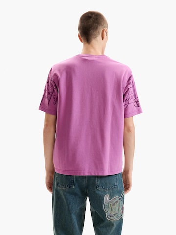 rožinė Desigual Marškinėliai