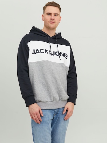 Jack & Jones Plus - Sweatshirt em cinzento: frente