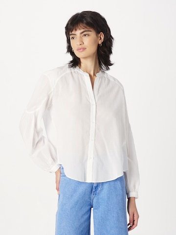 Camicia da donna 'Berday' di BOSS in bianco: frontale