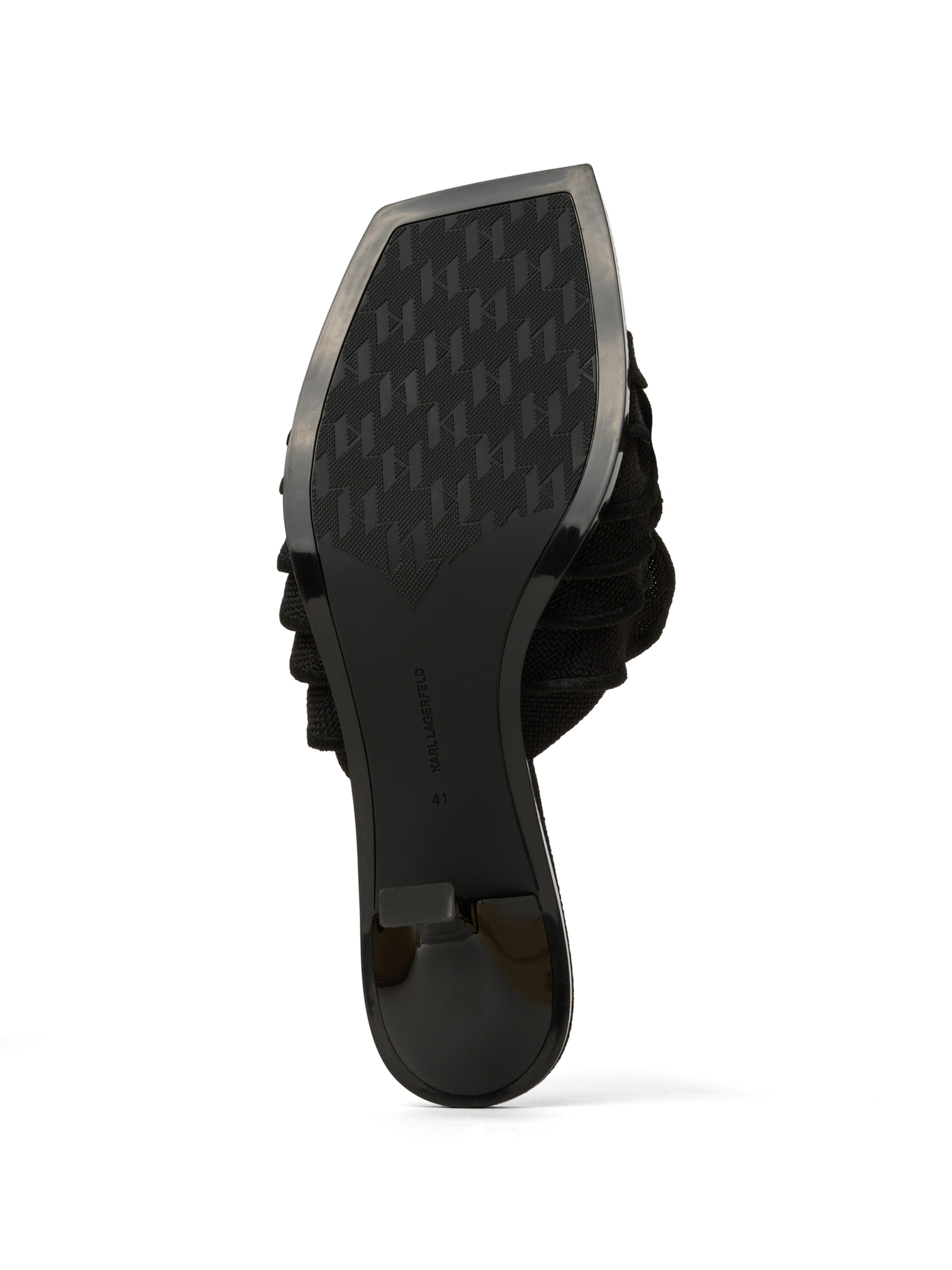 melns Karl Lagerfeld Augstpapēžu kurpes ' KARMEL RUCHE '