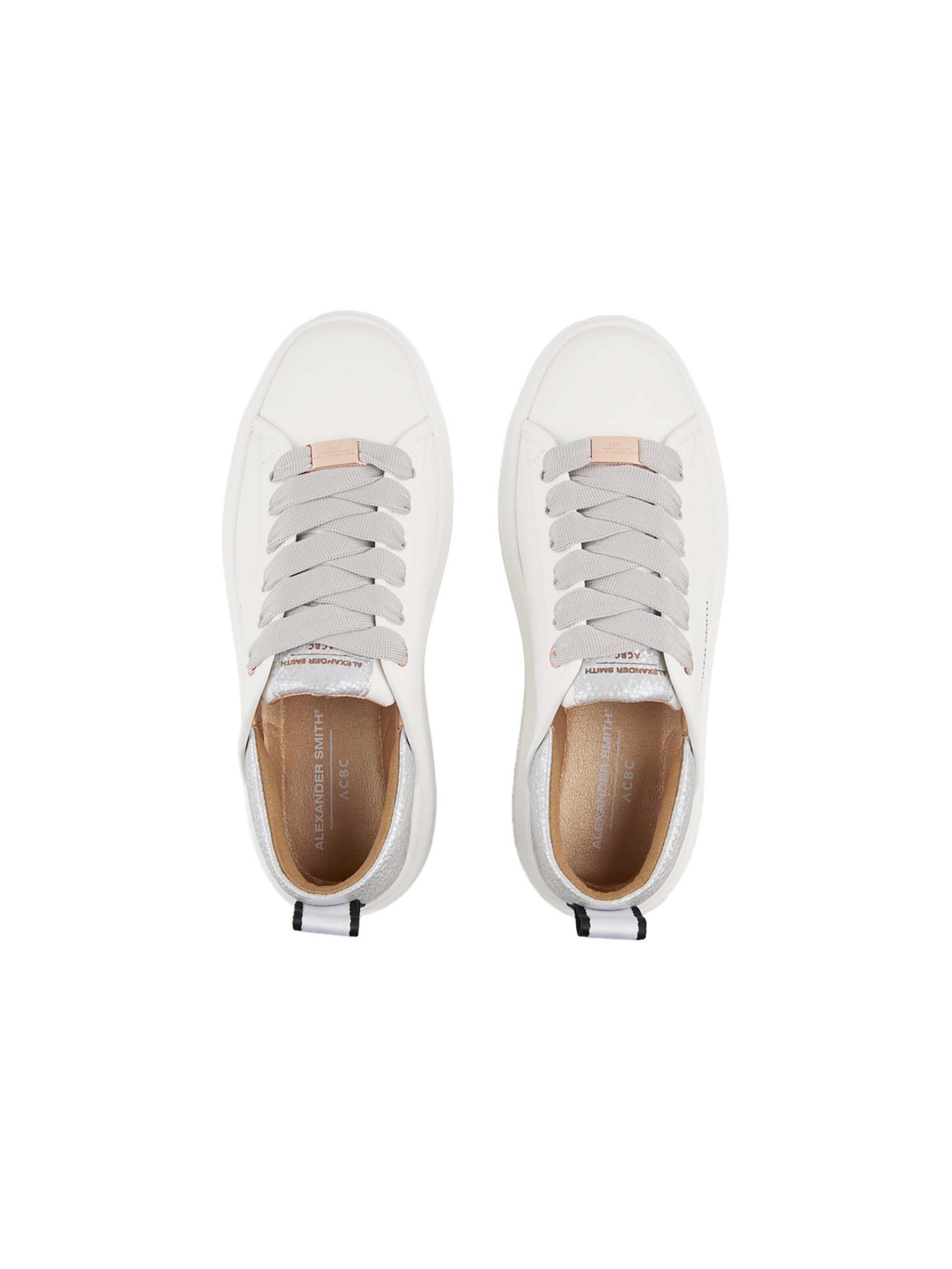 Alexander Smith Platform trainers in White