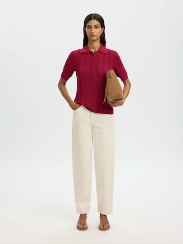 SELECTED Koszulka 'SLFTOLEDO' w kolorze czerwony