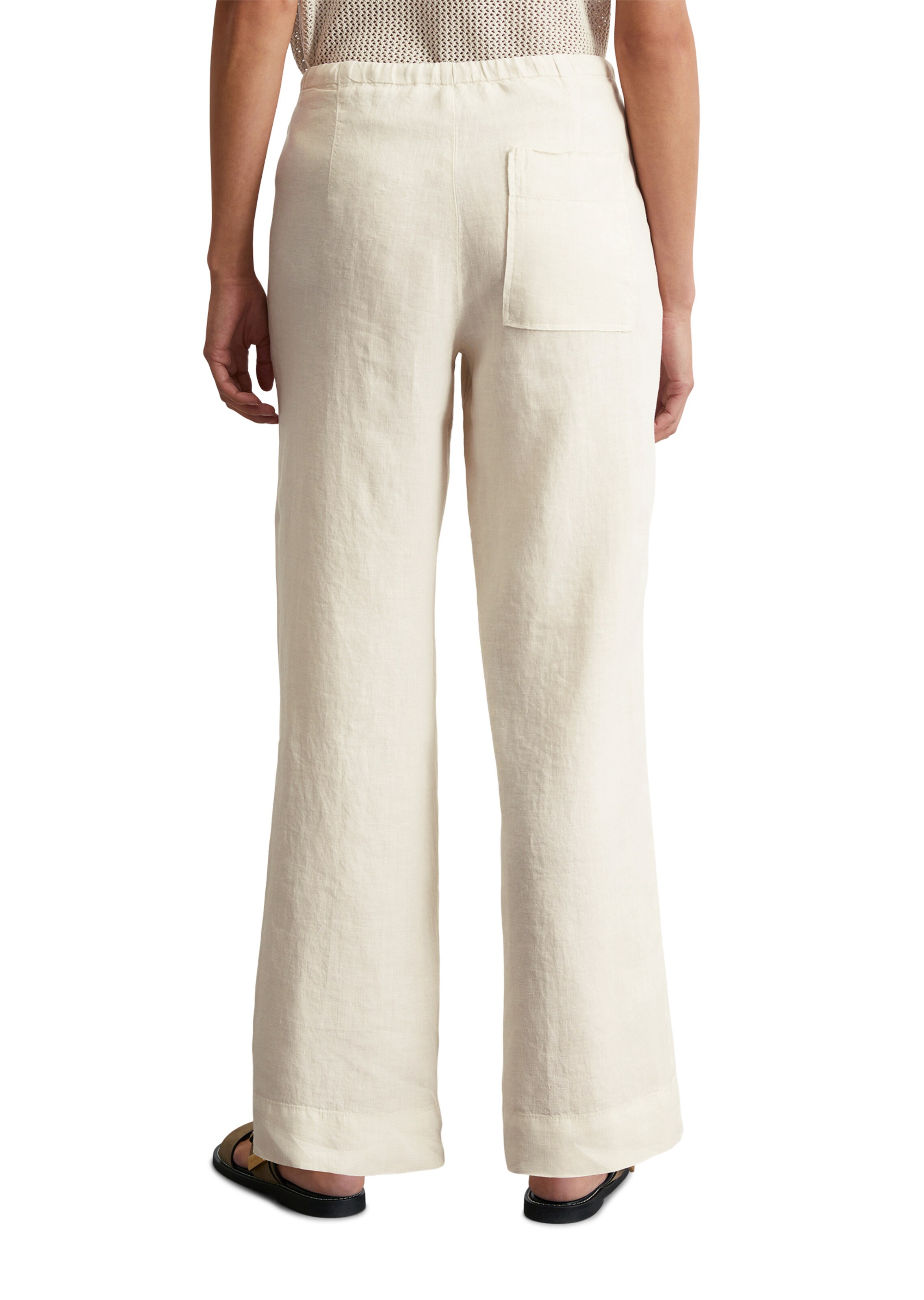Marc O'Polo Loose fit Trousers in White