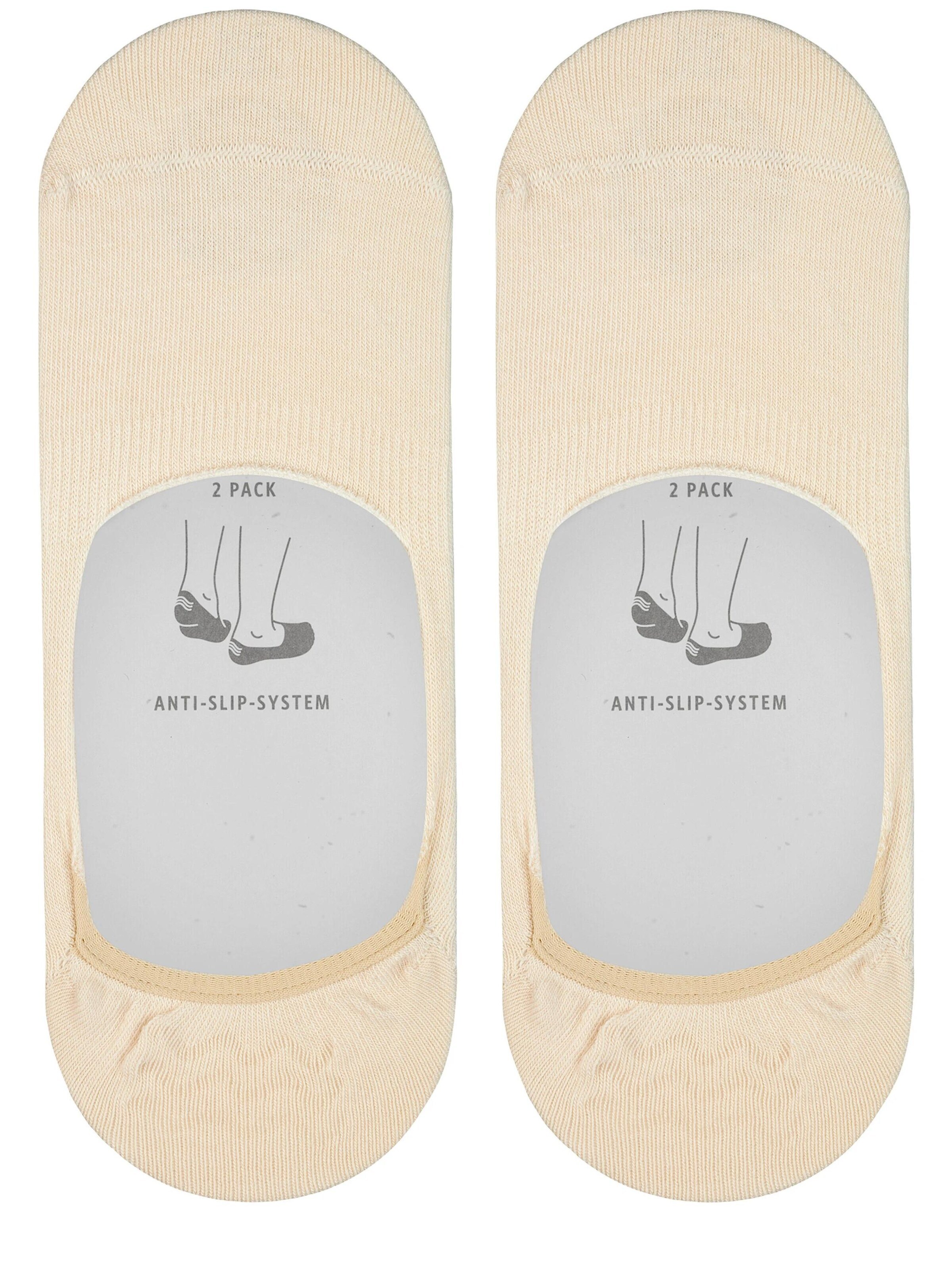ESPRIT Füßlinge 'Basic Uni 2-Pack'‌‌ in Beige