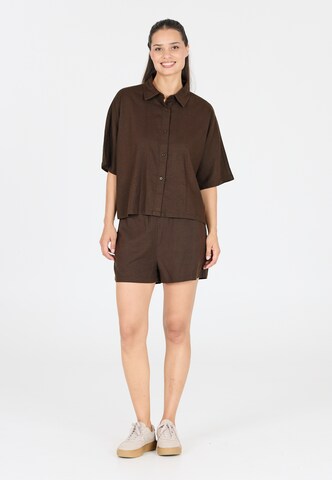 Athlecia Bluse 'Resort' in Braun
