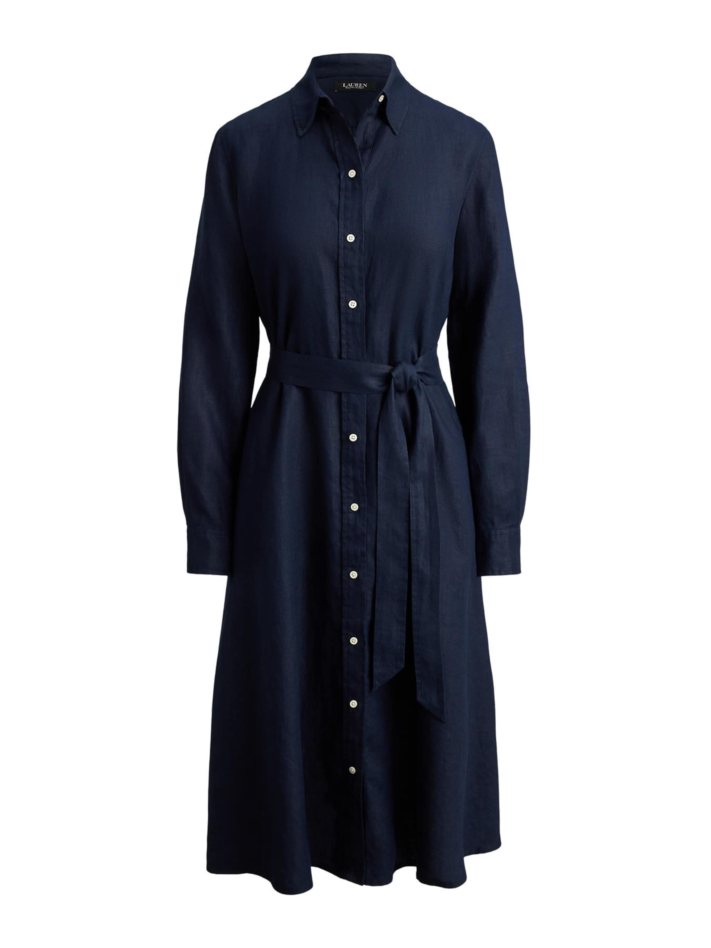 Rochie tip bluză de la Lauren Ralph Lauren pe albastru: față