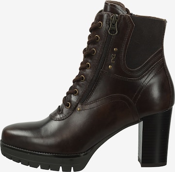 Nero Giardini Lace-Up Ankle Boots in Brown: front