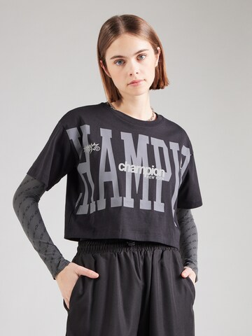 Maglietta di Champion Authentic Athletic Apparel in nero: frontale