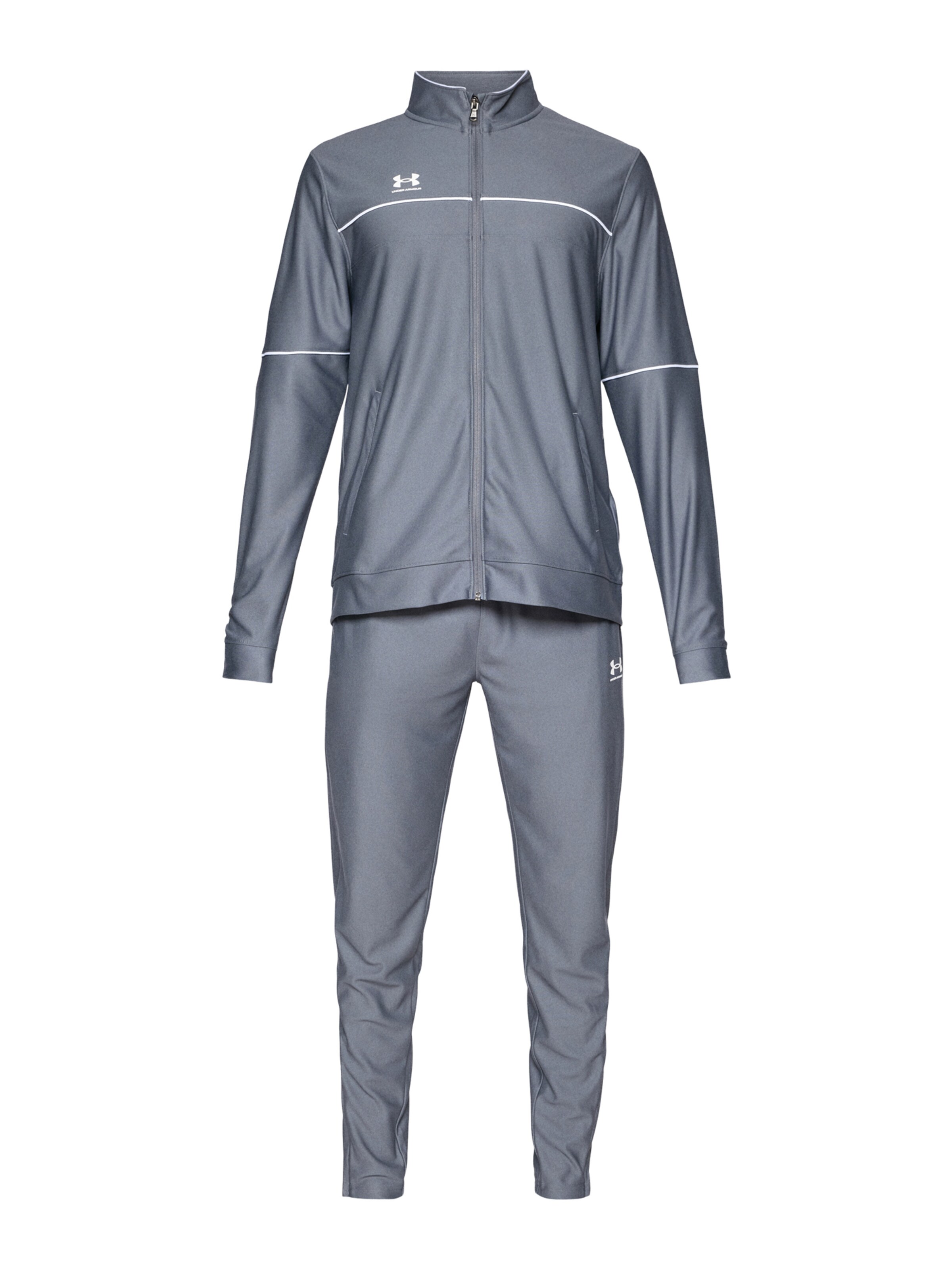 UNDER ARMOUR Trainingspak 'Challenger' in Grijs: voorkant