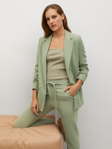 MANGO Regular Broek 'Semiflu' in Groen