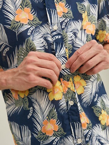 JACK & JONES Klasický střih Košile 'Aloha' – modrá