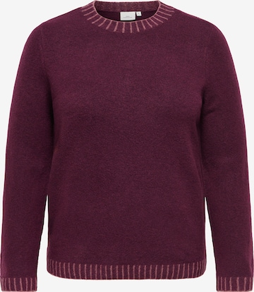 ONLY Carmakoma - Pullover 'CARFINA' em roxo: frente