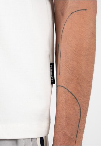 Prohibited - Camisa 'Leaf' em branco