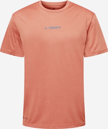 ADIDAS TERREX Performance Shirt 'Multi' in Red: front