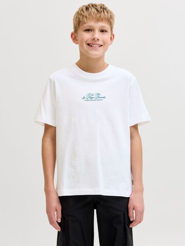 T-Shirt Jack & Jones Junior en blanc : devant