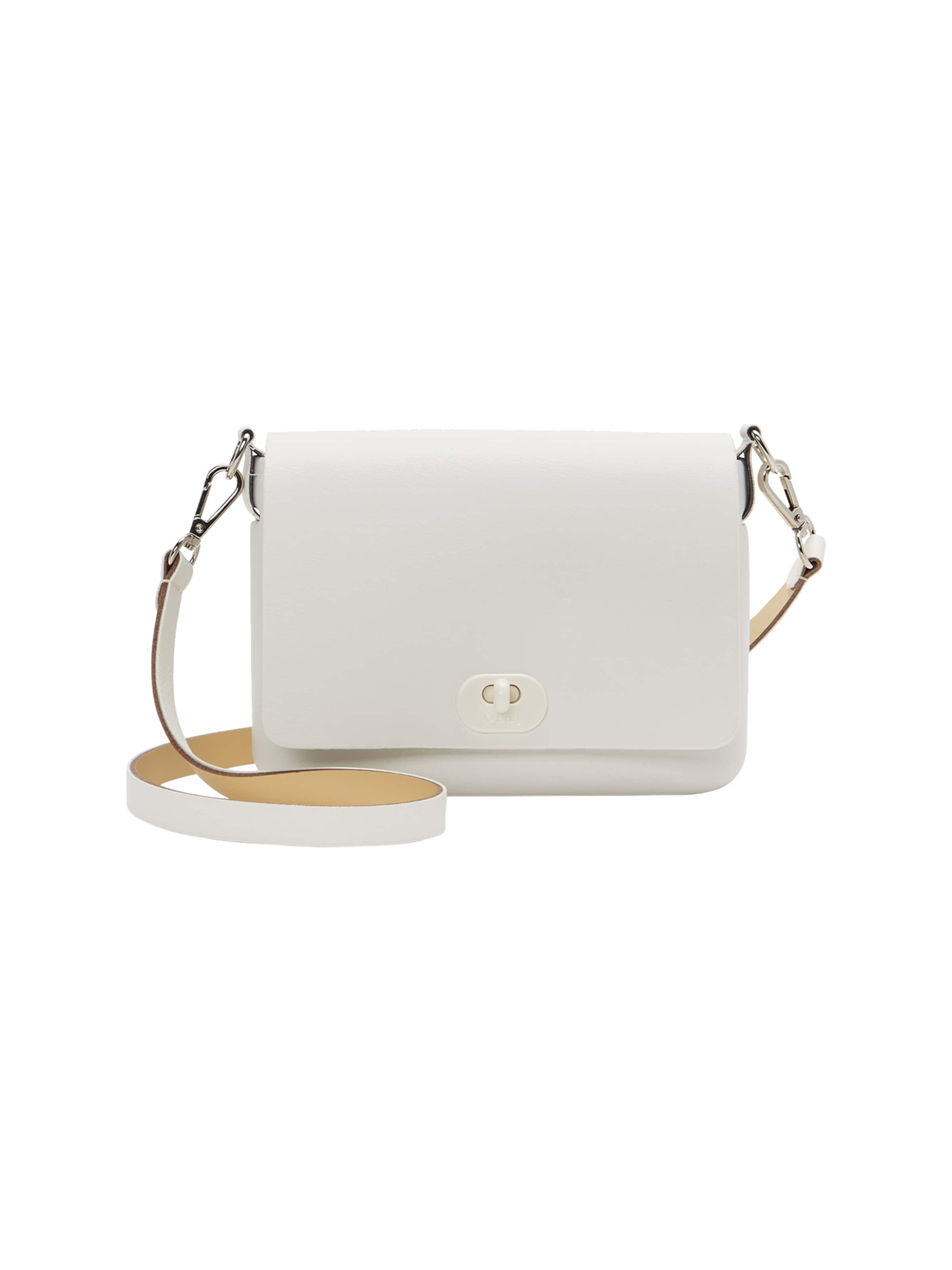 O bag Crossbody Bag in White: front